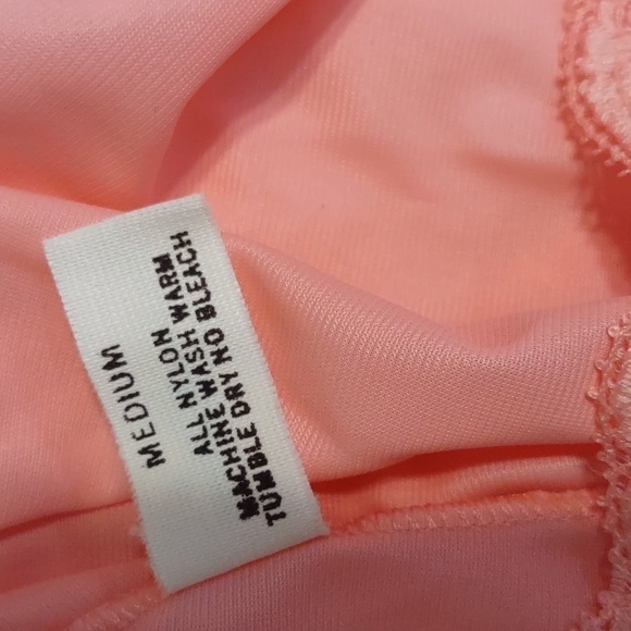 Vintage Shadowline Peignoir Set Peachy Pink Size Medium - Picture 12 of 13